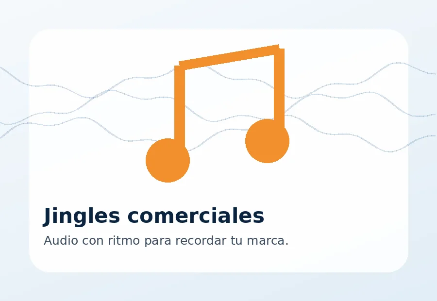 Jingles publicitarios para marcas y promociones